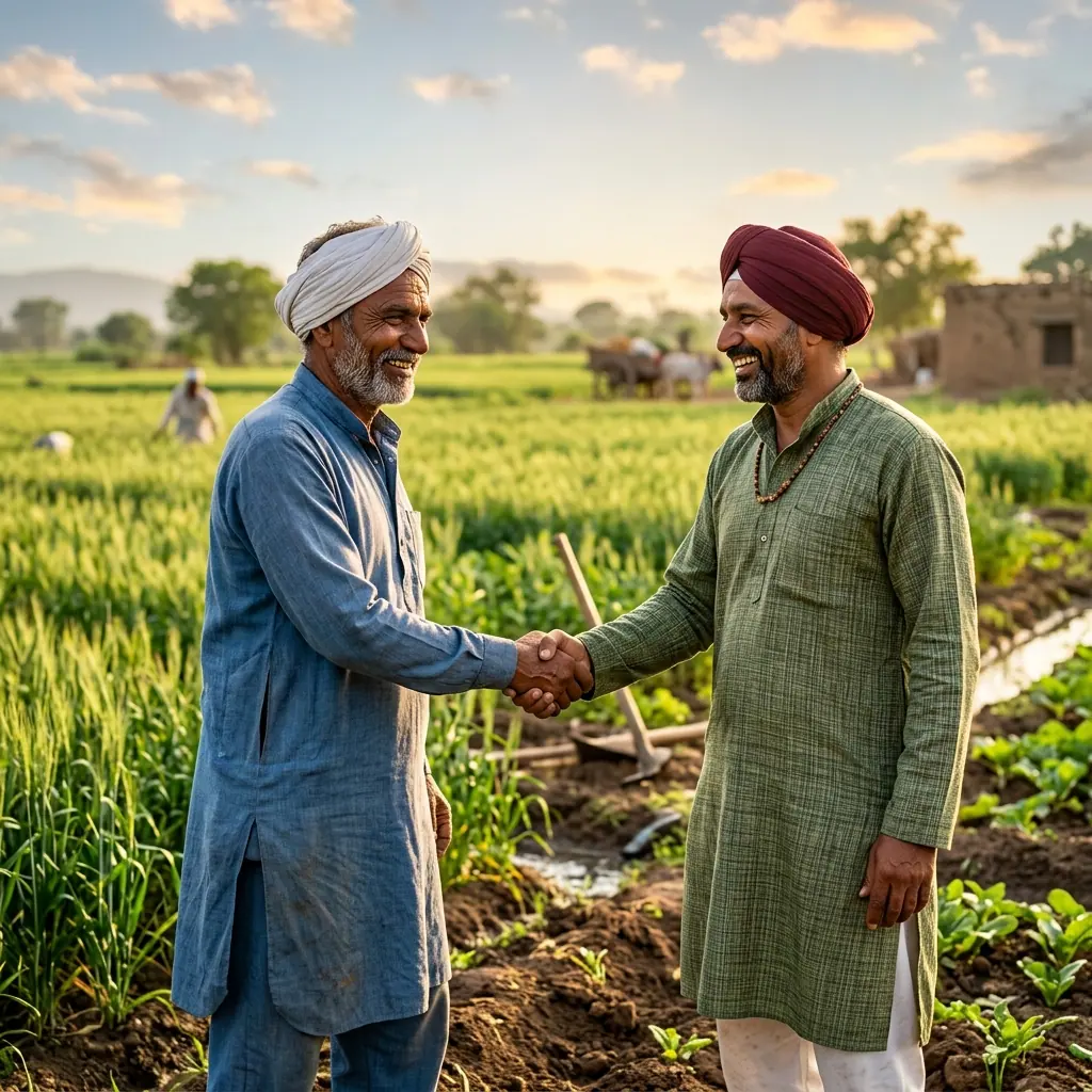 Lush green agricultural fields in Maharashtra