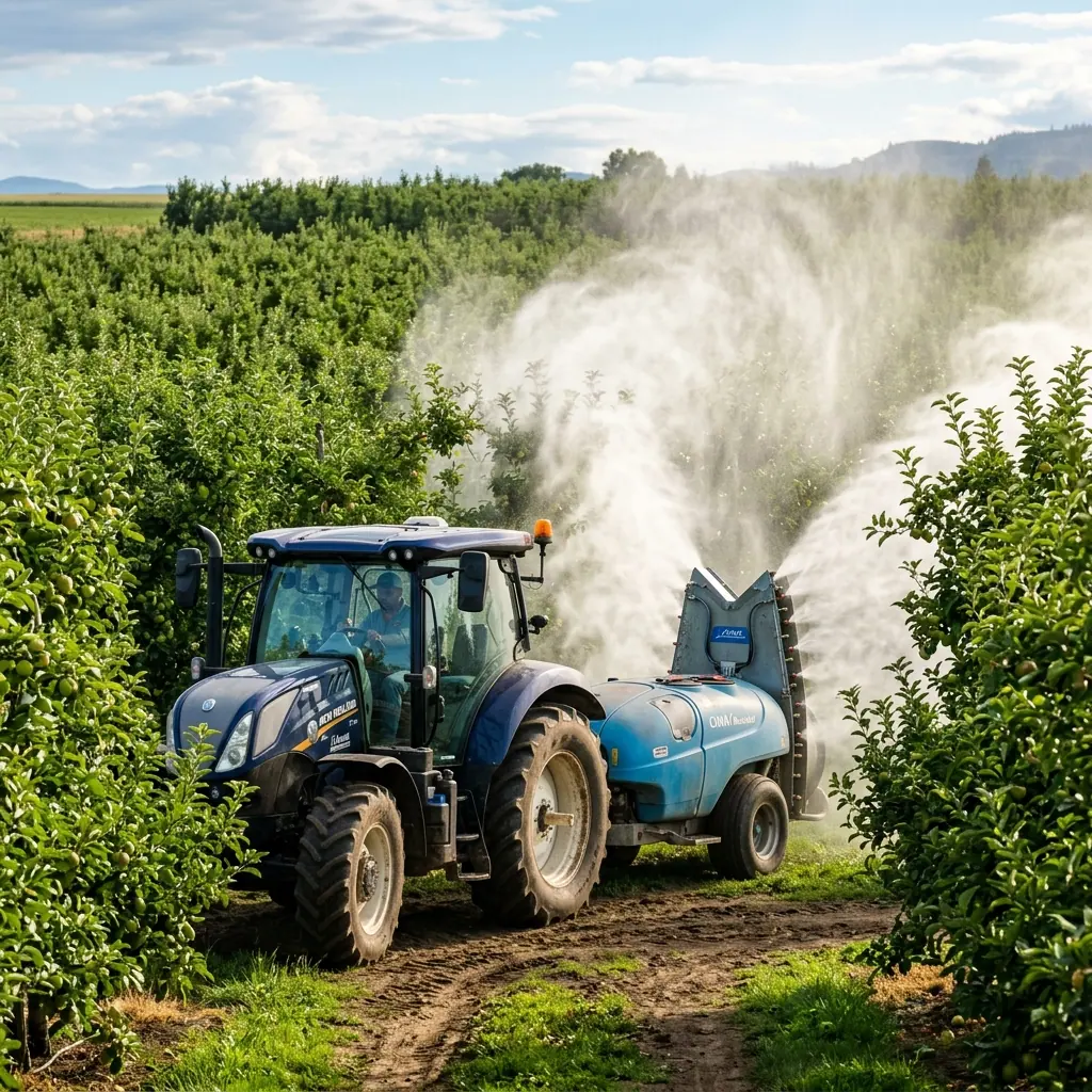 Crop sprayer ready for field coverage